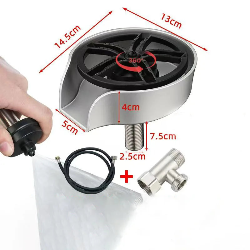 AquaSpin™ | 2-in-1 Pro Glass Rinser