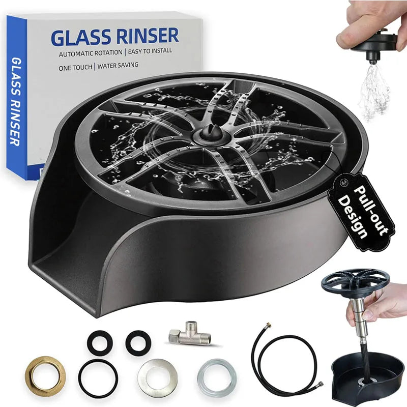 AquaSpin™ | 2-in-1 Pro Glass Rinser