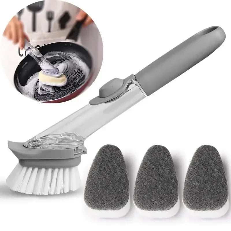 SoapGlide™ | 2-in-1 Dish Brush & Dispenser System