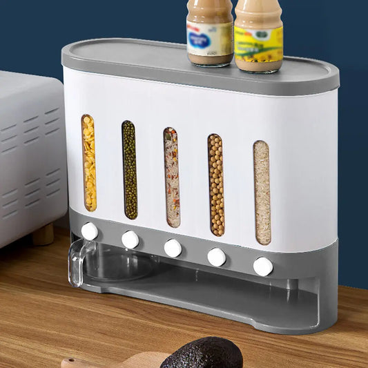 GrainVault™ | Wall-Mounted Multi-Grain Dispenser (9kg)