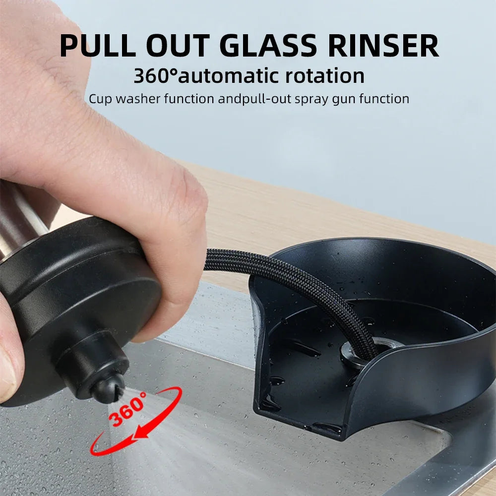 AquaSpin™ | 2-in-1 Pro Glass Rinser