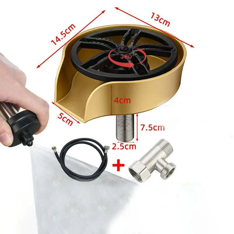 AquaSpin™ | 2-in-1 Pro Glass Rinser