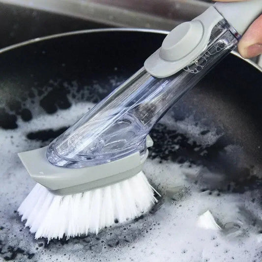 SoapGlide™ | 2-in-1 Dish Brush & Dispenser System