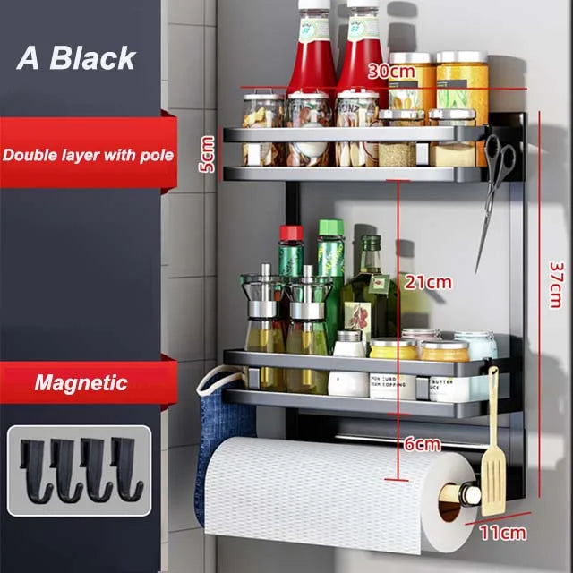 MagnaShelf™ | Heavy-Duty Magnetic Fridge Rack