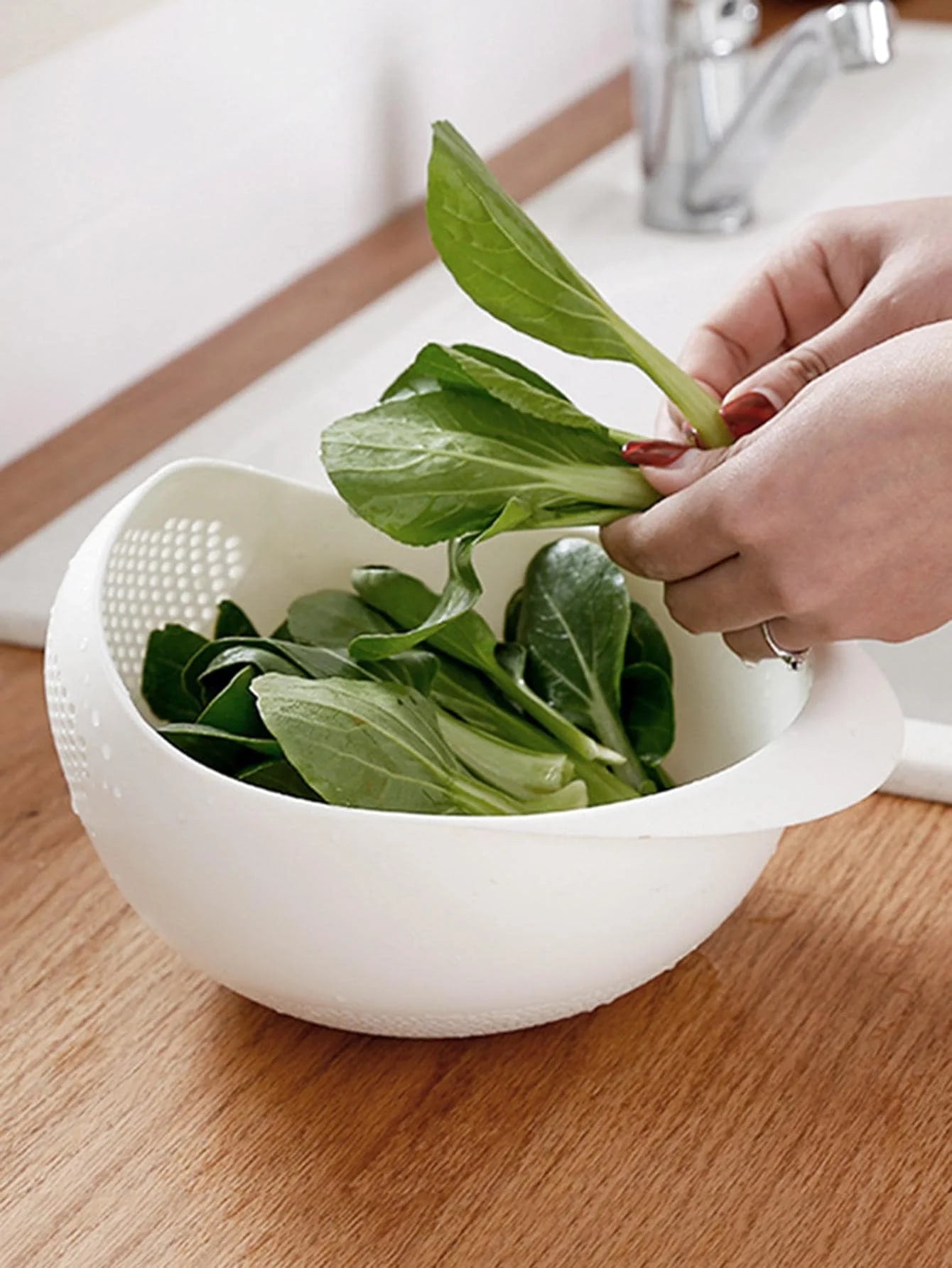 AquaDrain™ | Smart Prep & Drain Bowl