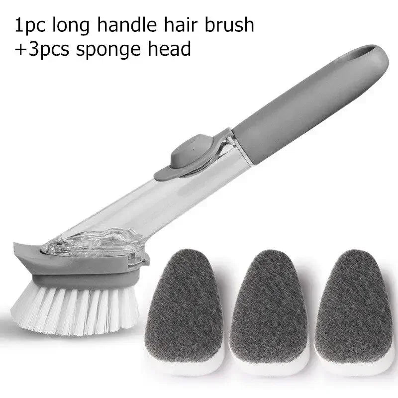 SoapGlide™ | 2-in-1 Dish Brush & Dispenser System